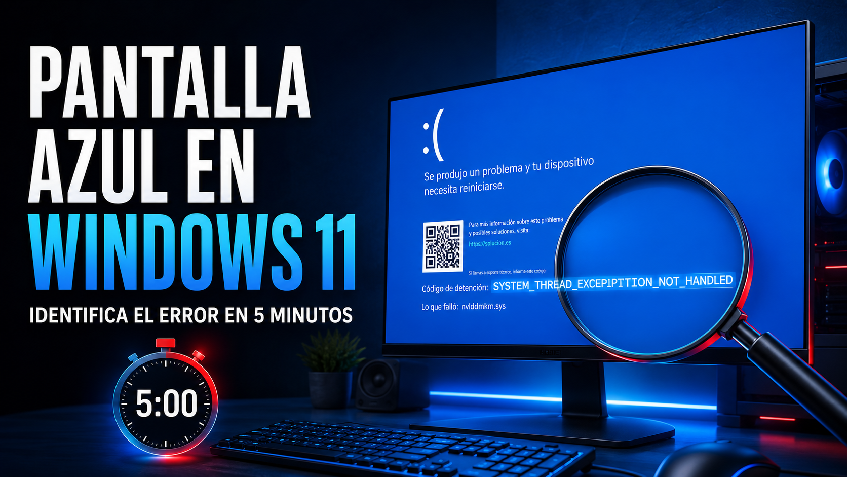 ¿Pantalla Azul en Windows 11? Identifica el Código de Error en Solo 5 Minutos | Espinality Network