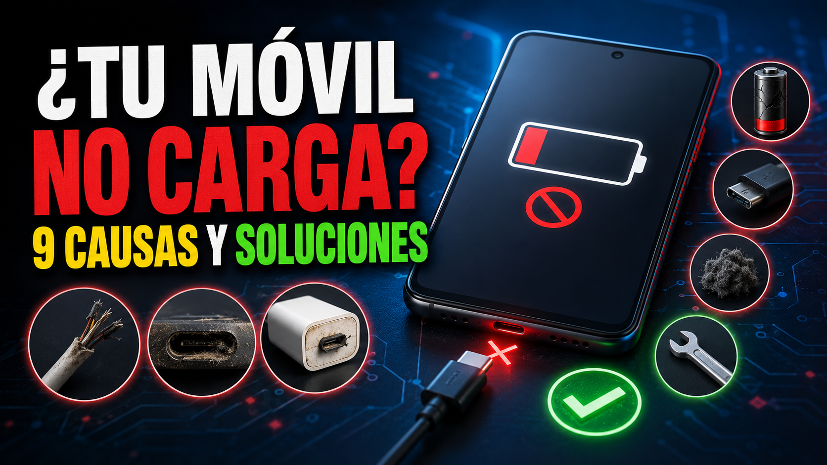 ¿Por qué mi Móvil no carga? Descubre las 9 causas y sus soluciones | Espinality Network
