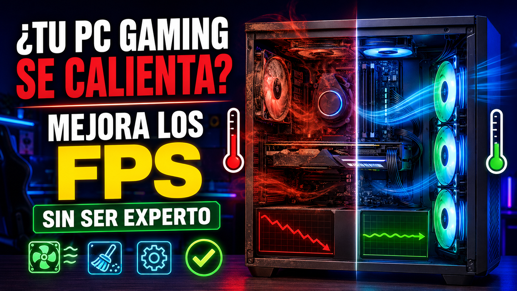 PC gaming se calienta y baja FPS | Soluciónalo Sin Conocimientos