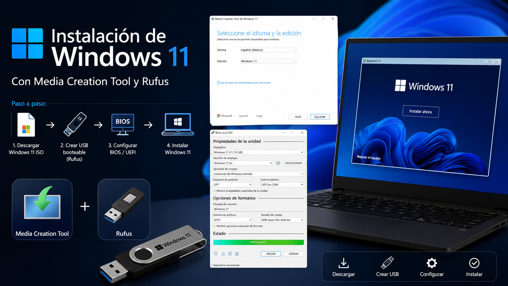 Cómo instalar Windows 11 desde USB | Paso a paso 2026