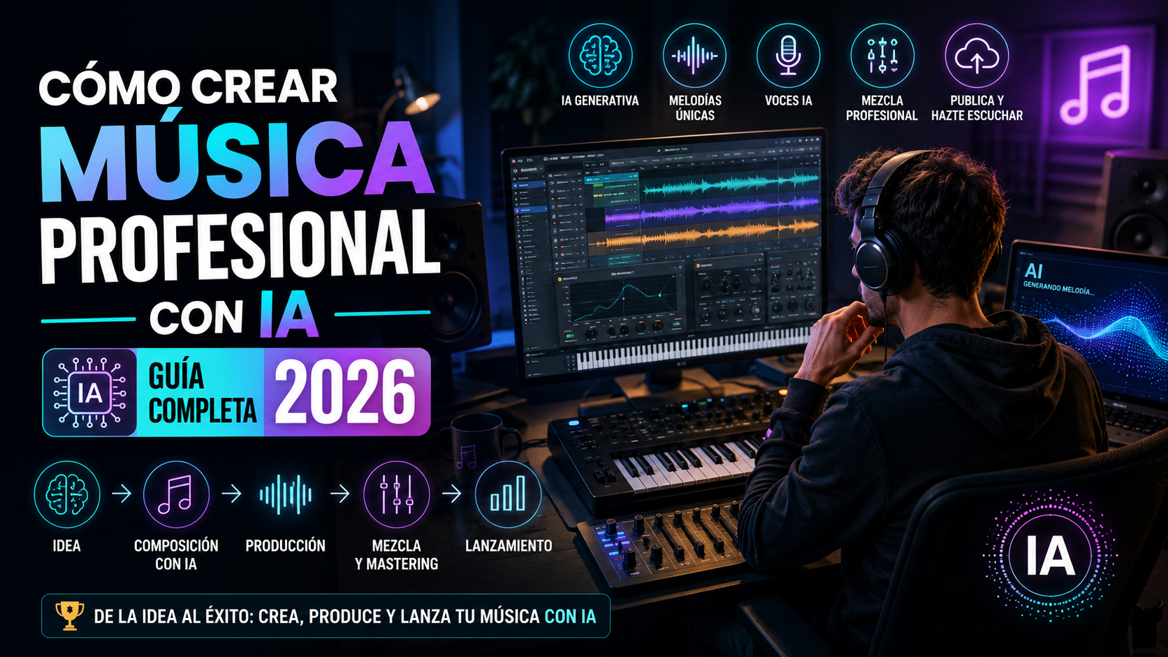 Cómo crear música Profesional con IA | Guía Completa 2026